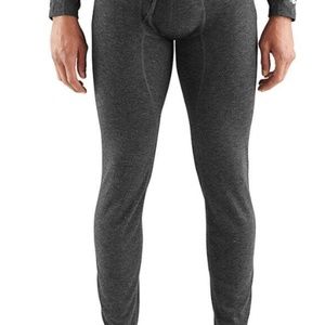 Base Force Heavyweight Poly Wool Bottom | Black Heather | XL